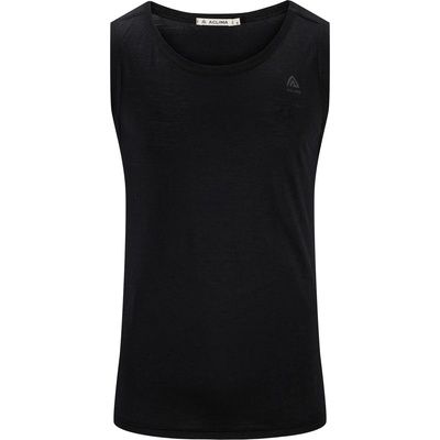 Aclima Мъжко мериносово термобельо Aclima LightWool 140 Singlet V2 Merino shirt - Jet Black (216-6556-0112)
