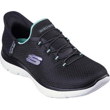 Image 1 of Skechers Slip-Ins: Summits - Diamond Dream - Black/Turquoise