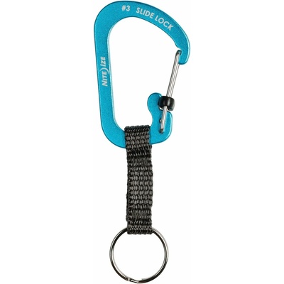 Přívěsek na klíče SlideLock Key Ring Aluminum, Nite Ize, modrá