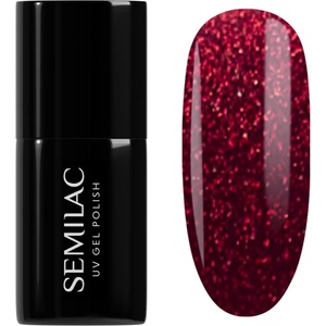 Semilac UV Hybrid Winter Wonderland гел лак за нокти цвят 955 Holly Berry Red 7ml