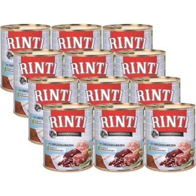 Rinti Kennerfleisch hydinové srdiečka 12 x 800 g
