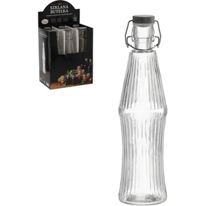 Chomik Стъклена бутилка 850ml кръгла с механичен затвор 67152 (IDE0598)