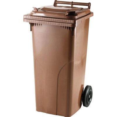 Meva Popolnica s vekom, 240 l, plast, hnedá, MT0005-5