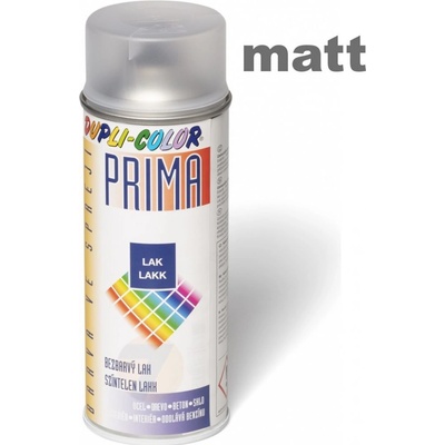 DUPLI COLOR Prima Bezfarebný lak 400 ml Bezfarebný matný