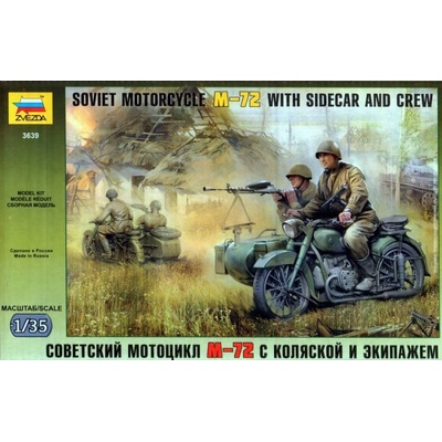 Zvezda Sovietsky motocykel M-72 1:35