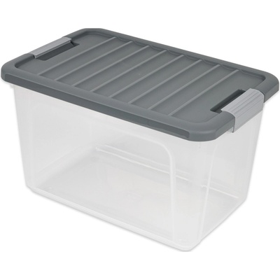 KIS W BOX S 15L 38x25x23cm transparentný/sivé veko