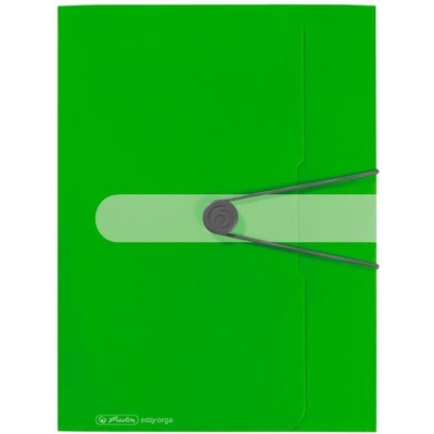 Herlitz s gumičkou Easy Orga A4 PP zelený HL206133