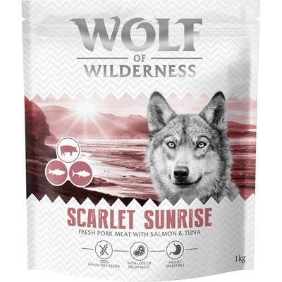 Wolf of Wilderness "Scarlet Sunrise" losos a tuňák bez obilovin 4 x 1 kg