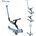 Globber Go up active lights ecologic modrá