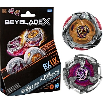 Beyblade X Tail Viper 385LO a Spear Scorpio 070Z – Hledejceny.cz