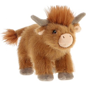 Keel Toys Интерактивна плюшена играчка Keel Toys Keeleco - Стояща планинска крава със звук, 15 cm (SE5052) - baby