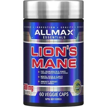 Image 1 of Allmax Nutrition Lions Mane 600mg, 60 Veg Capsules