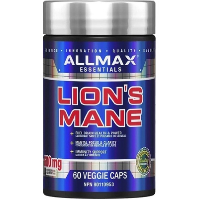 Allmax Nutrition Lions Mane 600mg, 60 Veg Capsules