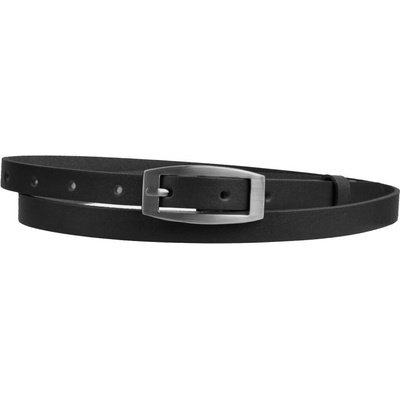 Penny Belts dámský kožený úzký pásek 15-2-63 černý