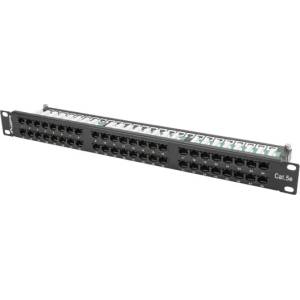 Lanberg patch panel 48 port 1U CAT. 5E, black (PPU5-1048-B) - megamag