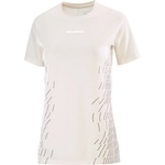 Salomon Дамска тениска Salomon Women's Sense Aero S/S Tee GFX Running shirt - Whisper White / White - размер XS (916-5912-0211)