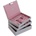 Stackers Ковчеже за бижута Stackers тройно cлassic розово-сиво (73653)