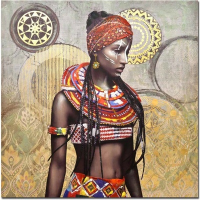 Obraz GIRL III - 100x100 cm, vícebarevná