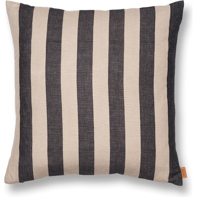 ferm LIVING Декоративна възглавница Grand раирана черно-бежова (1104264307)