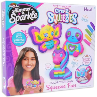 CRA-Z-ART Комплект с фигури Cra-Z-Art - Оцвети 3 Squeezies фигурки (65586)