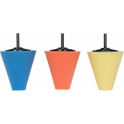 YATO YT-47945 leštící sada pro ráfky 3 ks kónická tělíska 30-75 mm