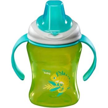 Vital Baby Неразливаща се чаша с подвижни дръжки Vital Baby - Зелена, 260 ml (V-443969)