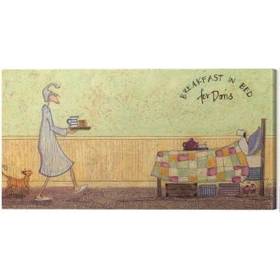 Obraz na plátně Sam Toft - Breakfast in Bed For Doris, 2 - 100×50 cm