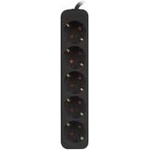 Lanberg Power Strip - 5 Sockets Schuko Lanberg 3 m Black - mallbg - 22,20 лв