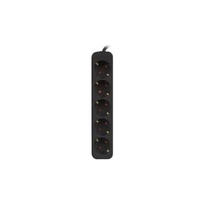 Lanberg Power Strip - 5 Sockets Schuko Lanberg 3 m Black - mallbg - 22,20 лв