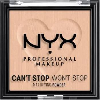 NYX Professional Makeup Can't Stop Won't Stop Mattifying Powder матираща пудра 6 g нюанс 03 Light Medium