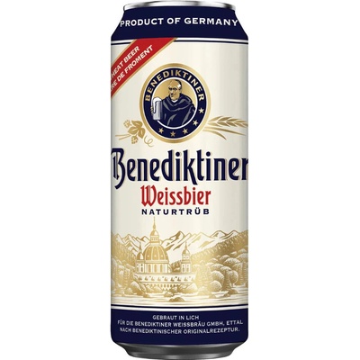 Benediktiner Weissbier 5,4% 0,5 l (plech)