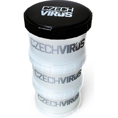 Czech Virus Krabička na kapsle a tablety Powertower 3 x 180 ml