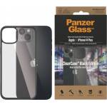 Panzer Гръб ClearCase PanzerGlass за Apple iPhone 14 Plus, Antibacterial - Черна рамка