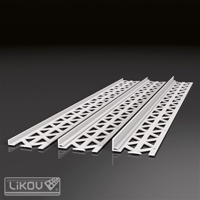 LIKOV Lišta ukončovací P-U PVC pro omítku tl. 14mm délka 2,5m