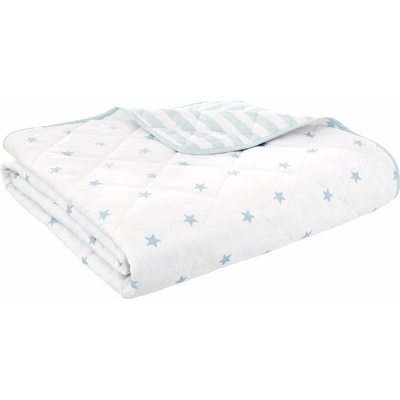 Bianca Mini Star & Stripes dětský přehoz bílá/modrá 135x190