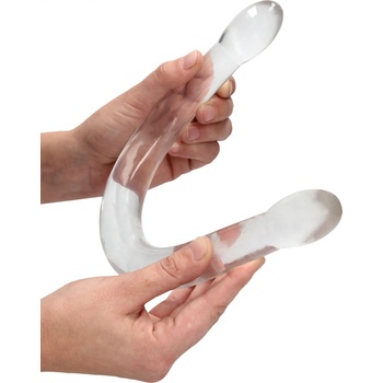 Image 1 of RealRock Double Dong 17" 42cm Transparent