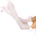 Leg Avenue Opera Length Bow Top Gloves 2044 White