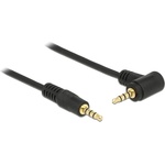 Delock Кабел Delock стерео жак 3.5 mm 4-pin мъжки-женски под ъгъл 2 m черен