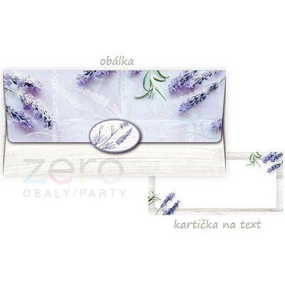 Obálka dárková na peníze - levandule