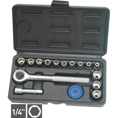 Extol gola sada 1/4" nástrčných kľúčov 4-16", 6401