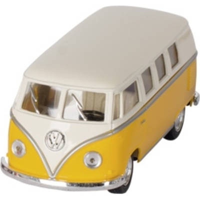 KINSMART Volkswagen Bus klasik KT5060 1962 na zpětné natažení žlutý