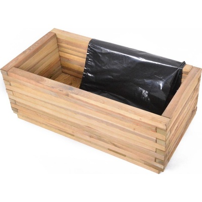 Rojaplast Květináč Maxi dřevěný 100 x 50 x 40 cm přírodní borovice