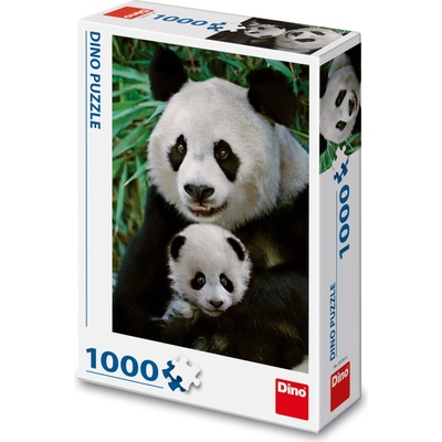 Dino Panda s mládětem 1000 dielov