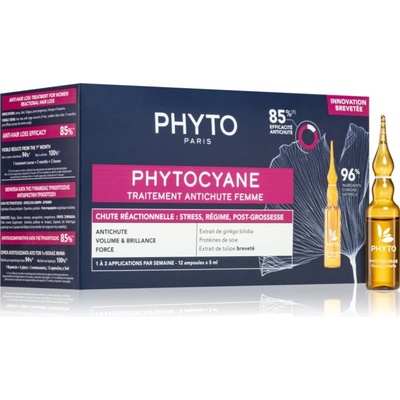 PHYTO Phytocyane Women Treatment грижа за растеж на косата против косопад 12x5ml