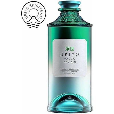 Ukiyo Japanese Tokyo Dry Gin 40% 0,7 l (holá láhev)