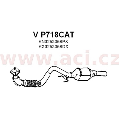 katalyzátor FENNO/IMASAF/EBERSPACHER V P718CAT