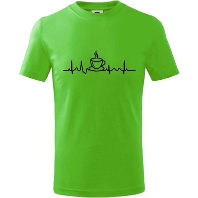 EKG hrnček kávy tričko detské Apple Green