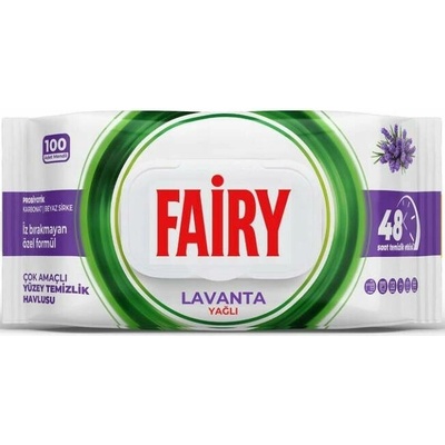 Fairy univerzální čistící ubrousky Lavenda 100 ks