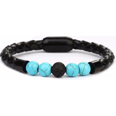 HARAHU Гривна do-33424 - Черна / Тюркоазена kp33424 (do-33424)