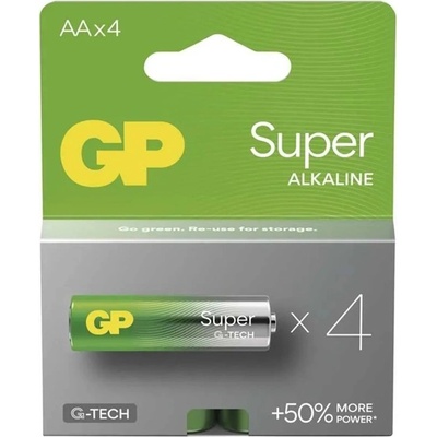 GP Batteries B01214 Super AA (LR6) алкални батерии 4бр (B01214)